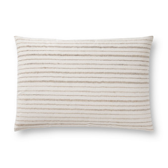Loloi Ivory  Natural 16 x 26 Cover wPoly Pillow