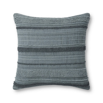 Jean Stoffer x Loloi Clark Blue 22 x 22 Cover wPoly Pillow