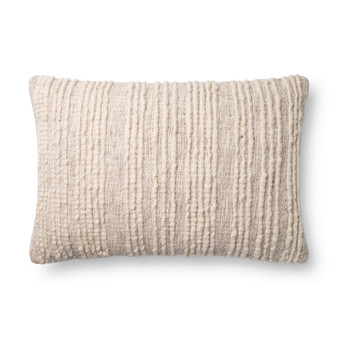 Loloi P0862 Natural 16 x 26 Cover wPoly Pillow