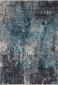 Loloi II Samra Charcoal  Sky 18 x 18 Sample Rug