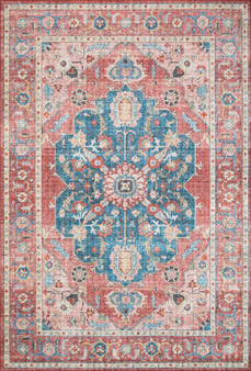 Loloi II Skye Brick  Ocean 18 x 18 Sample Rug