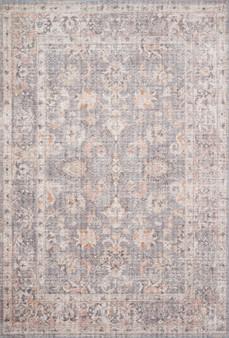 Loloi II Skye Grey  Apricot 18 x 18 Sample Rug