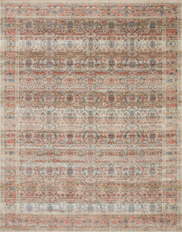 Loloi II Saban Sand  Rust 18 x 18 Sample Rug