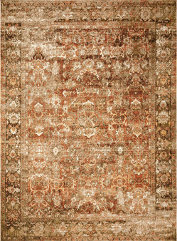 Loloi II Sebastian Rust  Tobacco 18 x 18 Sample Rug