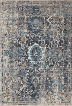 Loloi II Samra Grey  Multi 18 x 18 Sample Rug