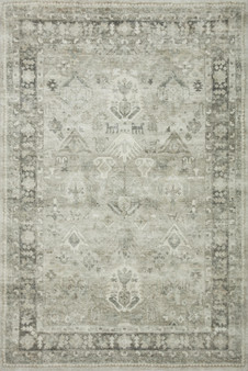 Loloi II Rosette Steel  Graphite 18 x 18 Sample Rug