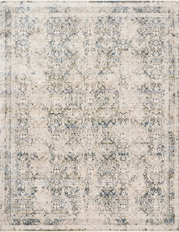 Loloi Theia Natural  Ocean 18 x 18 Sample Rug