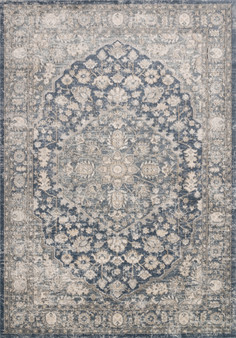 Loloi II Teagan Denim  Mist 18 x 18 Sample Rug
