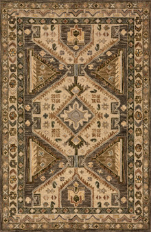 Loloi Victoria Walnut  Beige 18 x 18 Sample Rug