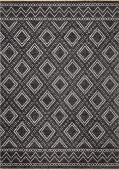 Loloi II Vance Charcoal  Dove 18 x 18 Sample Rug (2)