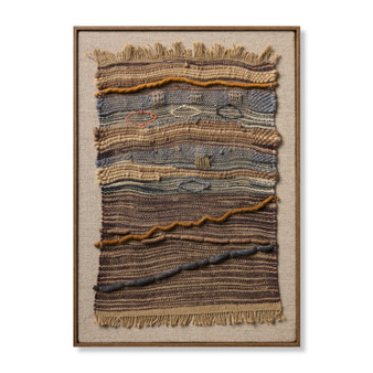 Loloi Landfall Brown  Orange 2-7 x 3-4 Wall Art