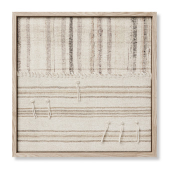 Loloi Patchwork C Beige  Brown 1-5 x 1-5 Wall Art