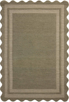 Chris Loves Julia x Loloi Scottie Olive  Pebble 18 x 18 Sample Rug