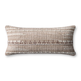Loloi PLL0124 Ivory  Beige 12 x 27 Cover Only Pillow