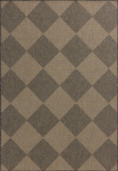 Chris Loves Julia x Loloi Providence Graphite  Sand 18 x 18 Sample Rug