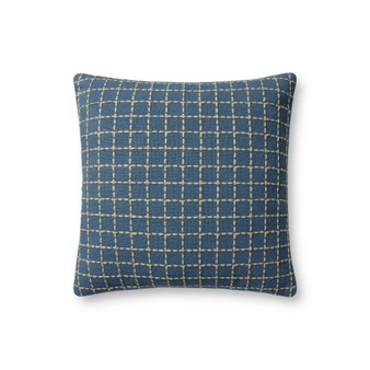 Jean Stoffer x Loloi PJS0017 Blue  Green 18 x 18 Cover wDown Pillow