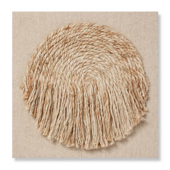 Loloi Baby Sunshine Natural  Beige 2-5 x 2-5 Wall Art