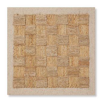 Loloi Draught Board Natural 2-5 x 2-5 Wall Art