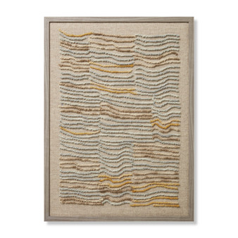 Loloi Bora Grey  Gold 2-5 x 3-4 Wall Art