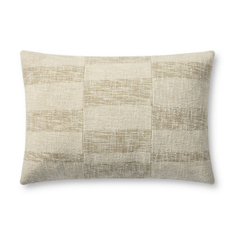 Brigette Romanek PBR0007 Beige  Natural 16 x 26 Cover Only Pillow