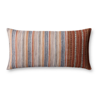 Loloi PLL0138 Rust  Multi 12 x 27 Cover wPoly Pillow