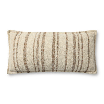 Brigette Romanek PBR0011 Natural  Tan 12 x 27 Cover wPoly Pillow