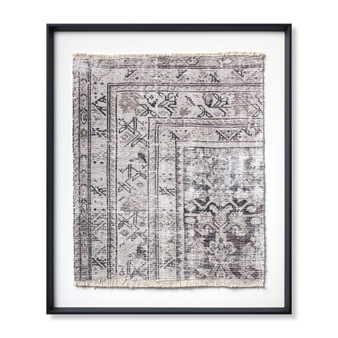 Loloi Aleppo Black  Ivory 2-9 x 3-3 Wall Art