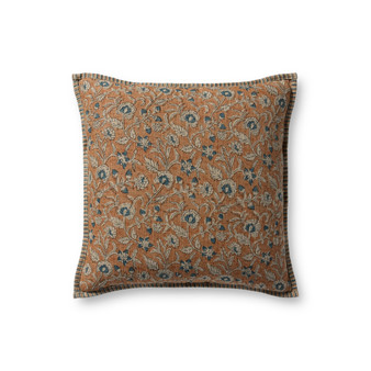 Loloi Peach  Multi 18 x 18 Cover wDown Pillow