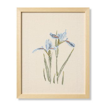 Loloi Iris Blue Blue  Green 1 x 1-3 Wall Art