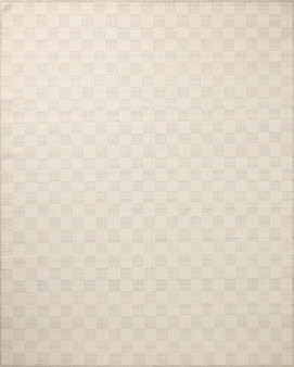 Brigette Romanek x Loloi Knox Ivory  Silver 18 x 18 Sample Rug