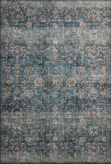 Loloi II Anniston Lagoon  Natural 18 x 18 Sample Rug