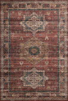 Loloi II Anniston Spice  Multi 18 x 18 Sample Rug