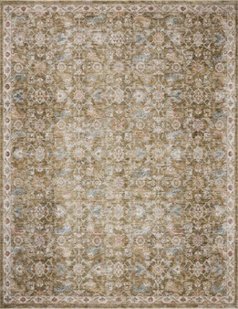 Loloi Gaia Olive  Multi 18 x 18 Sample Rug