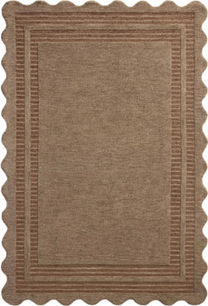 Chris Loves Julia x Loloi Scottie Mocha  Clay 18 x 18 Sample Rug