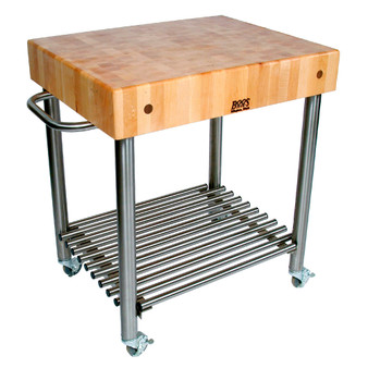 John Boos  Co. Cucina DAmico Hard Maple Top Cart
