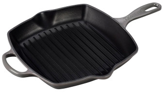 Le Creuset Signature 11.75 Oyster Square Skillet Grill