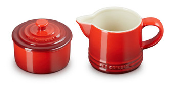Le Creuset Signature Cerise Cream  Sugar Set