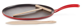 Le Creuset Cerise Cast Iron Crepe Pan