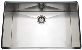Rohl 30 Brushed Stainless Steel Single Bowl Sink