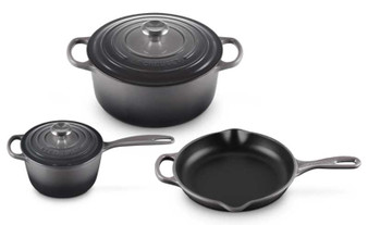Le Creuset Signature 5-Piece Cookware Set in Oyster