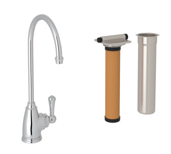 Rohl Perrin  Rowe Georgian Era C-Spout Polished Nickel Filter Faucet