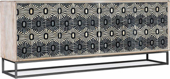 Hooker Furniture Living Room Melange Whitmore Four Door Credenza
