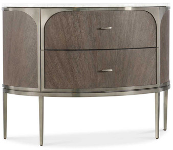Hooker Furniture Modern Mood Nightstand with Two Drawers in Dark Wood Finish