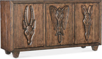 Hooker Furniture Commerce and Market Safari Credenza in Medium Wood