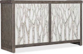 Hooker Furniture Aspen Grove Door Chest in Dark Wood