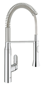 GROHE K7 Medium StarLight Chrome Semi-Pro Kitchen Faucet