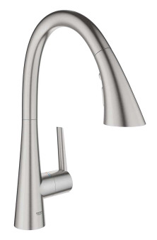 GROHE Zedra SuperSteel Infinity Pull-Down Kitchen Faucet