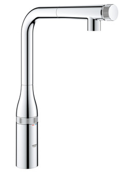 GROHE Essence StarLight Chrome Smartcontrol Pull-Out Kitchen Faucet