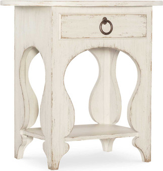 Hooker Furniture Americana Oval Nightstand with One-Drawer in Americana Daisy