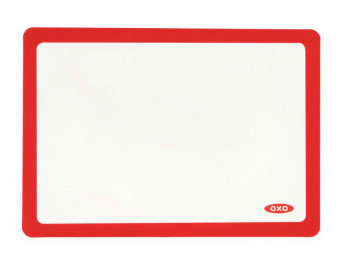 OXO Baking Mat Good Grips Silicone In White  Red